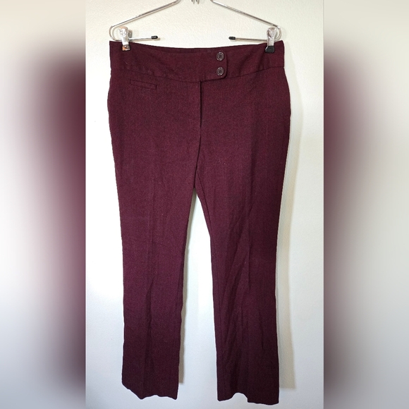 Apt 9 Maroon Dress Pants Size 8 - Picture 1 of 5